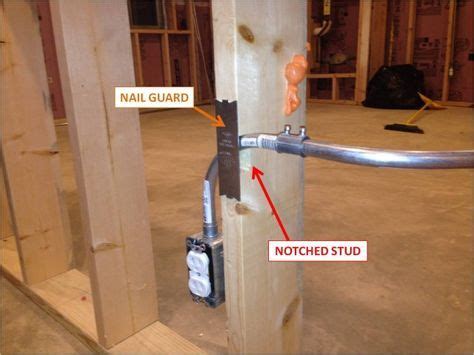 electrical metallic tubing in house studs|notching studs for electrical installation.